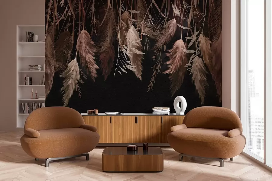 Fotobehang Gedroogde bloesems w04253v1