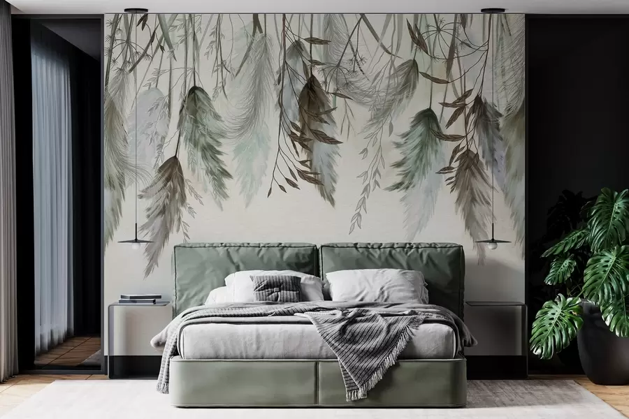 Fotobehang Gedroogde bloesems w04253v2