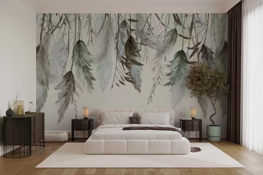 Fotobehang Gedroogde bloesems w04253v2