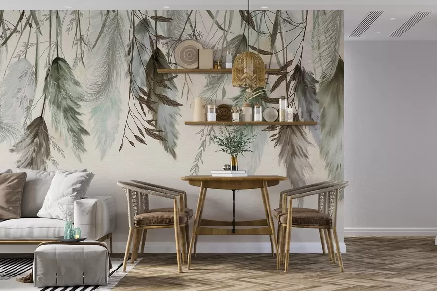 Fotobehang Gedroogde bloesems w04253v2