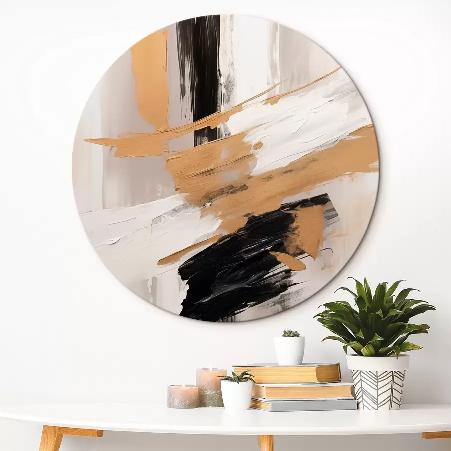  Schilderijen Moderne abstractie imitatie van penseelstreken r45127