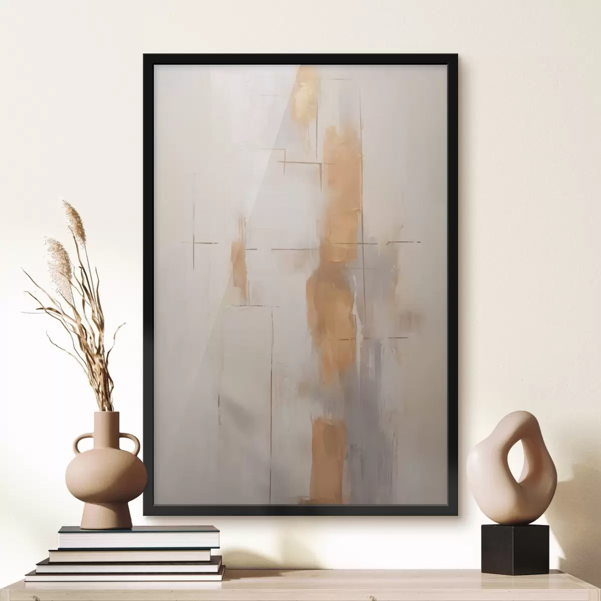 Poster Abstracte strepen en lijnen f45113