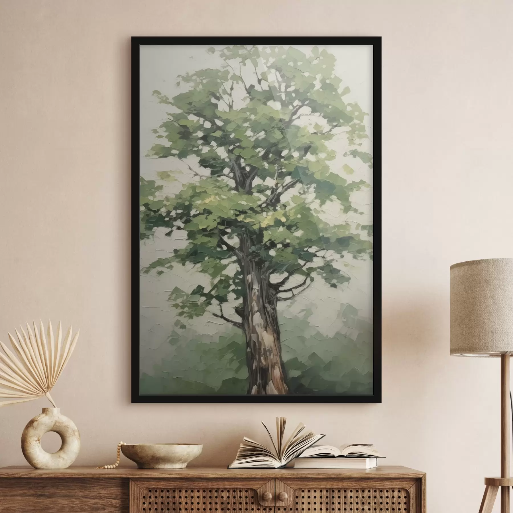 Fotobehang Hout imitatie schilderij f45116