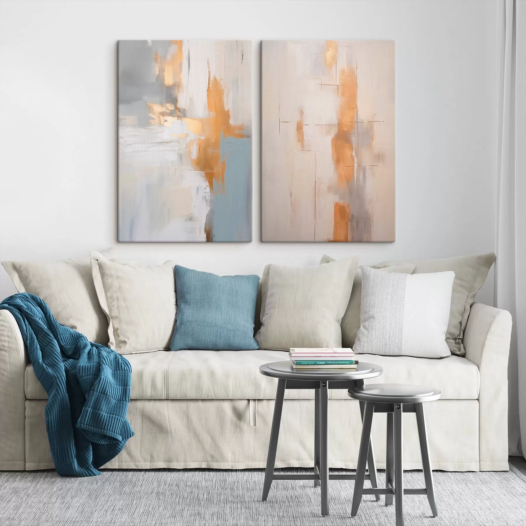 Fotobehang Abstracte penseelstreken imitatie van schilderij m00502