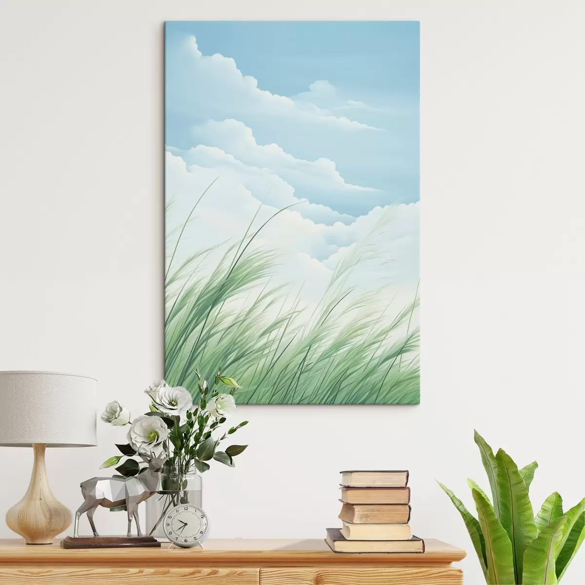  Schilderijen Gras tegen de lucht s45114