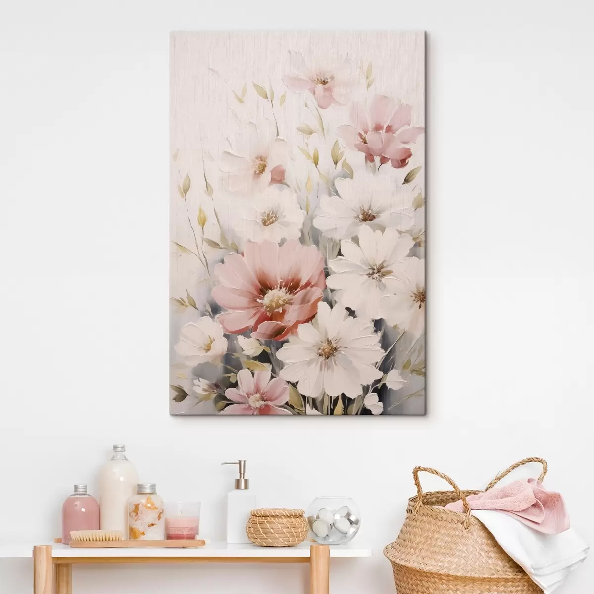  Schilderijen Gevoelige bloemen imitatieschilderij s45119