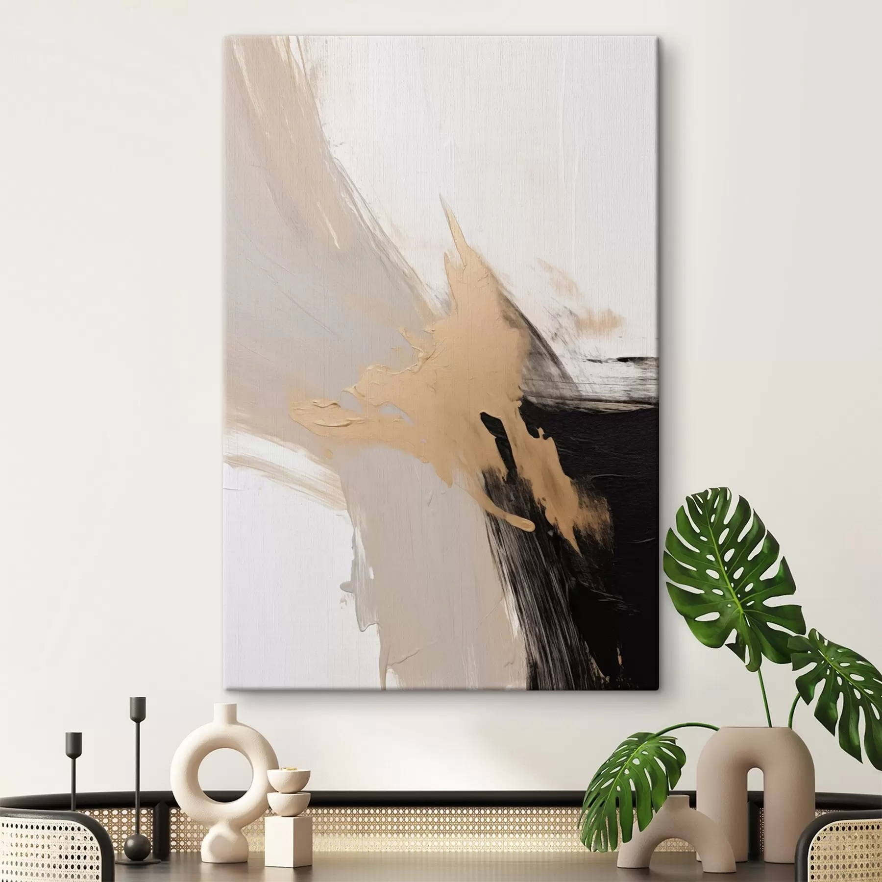  Peintures Abstraction dynamique imitant les coups de pinceau s45126