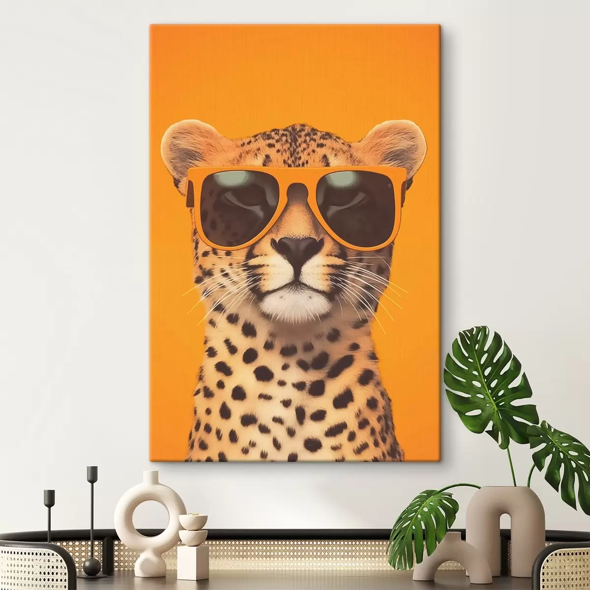  Peintures Guépard avec lunettes de soleil s45144