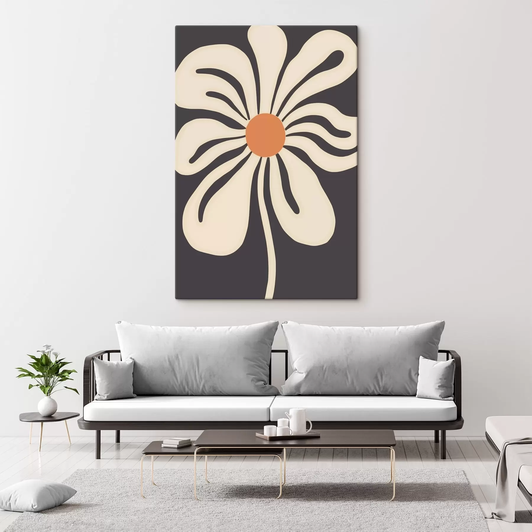  Schilderijen Gestileerde bloem s45150