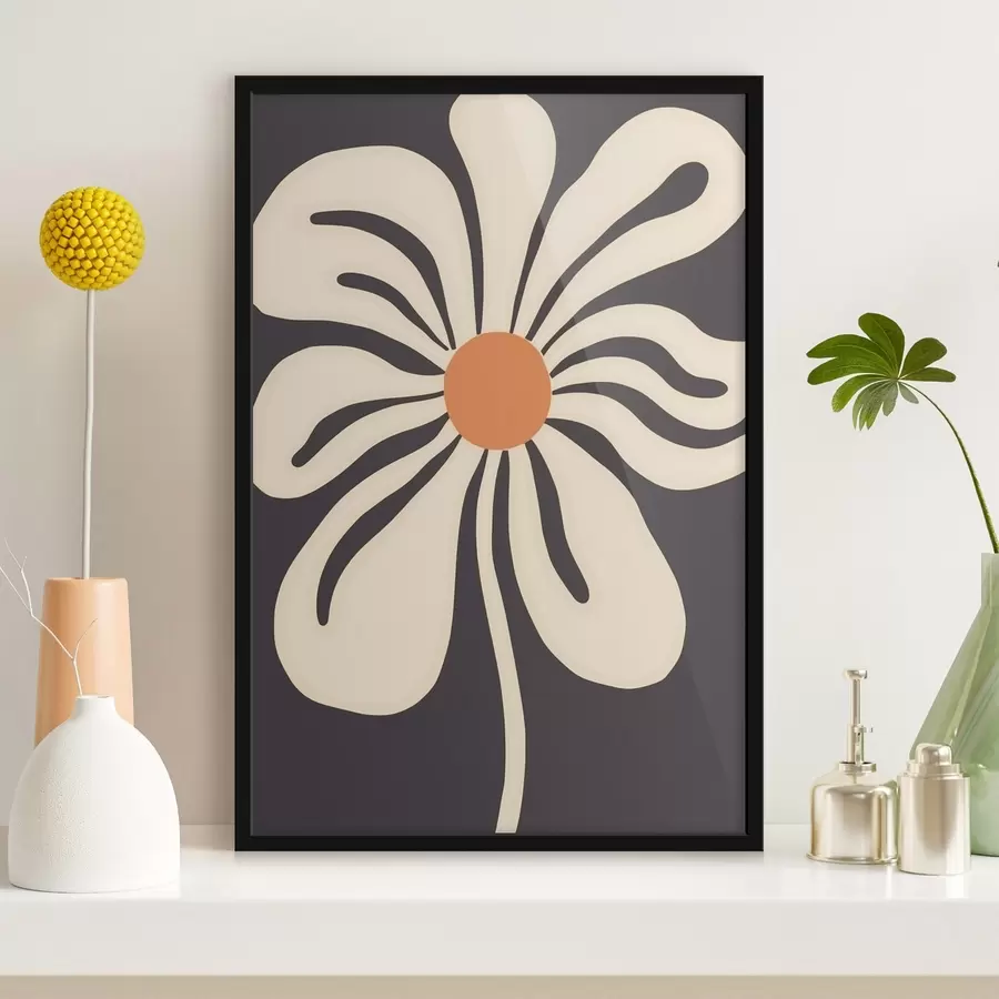 Fotobehang Gestileerde bloem f45150