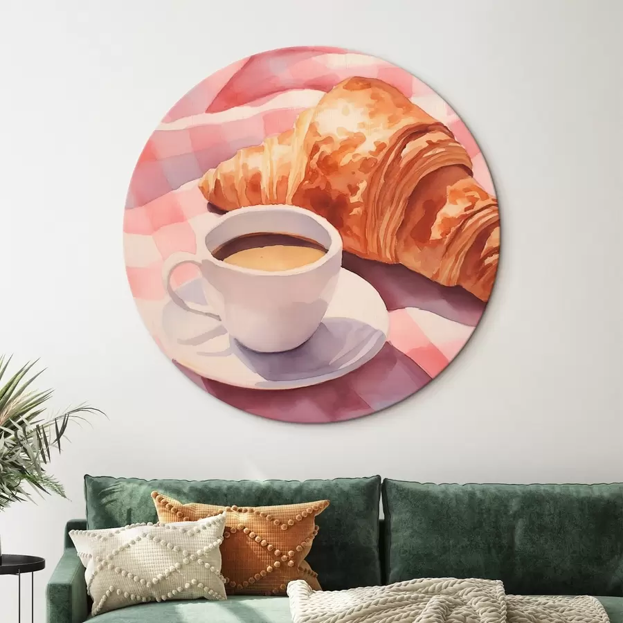  Schilderijen Koffie met croissant r45143