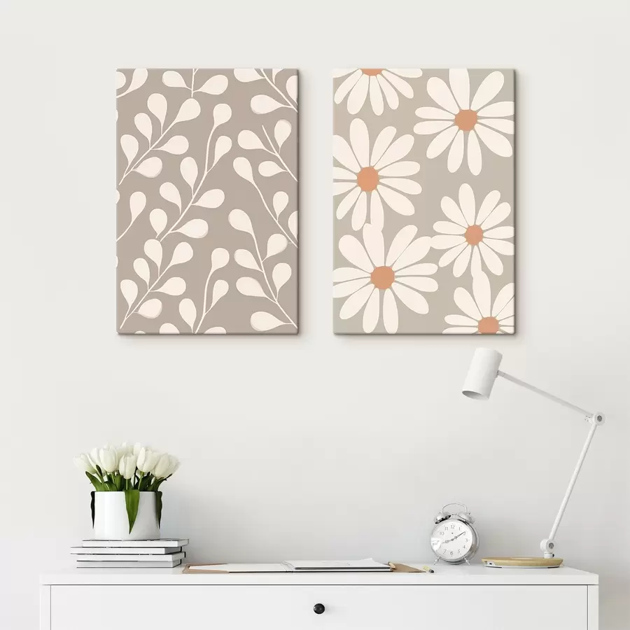  Peintures Branches et marguerites m00510