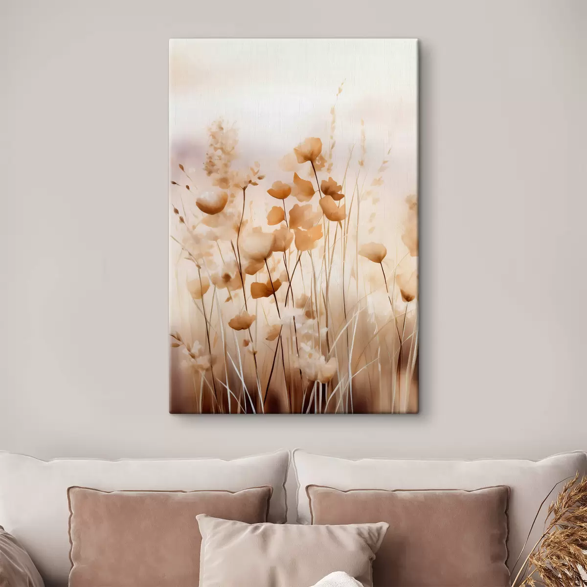  Schilderijen Abstracte wilde bloemen s44413