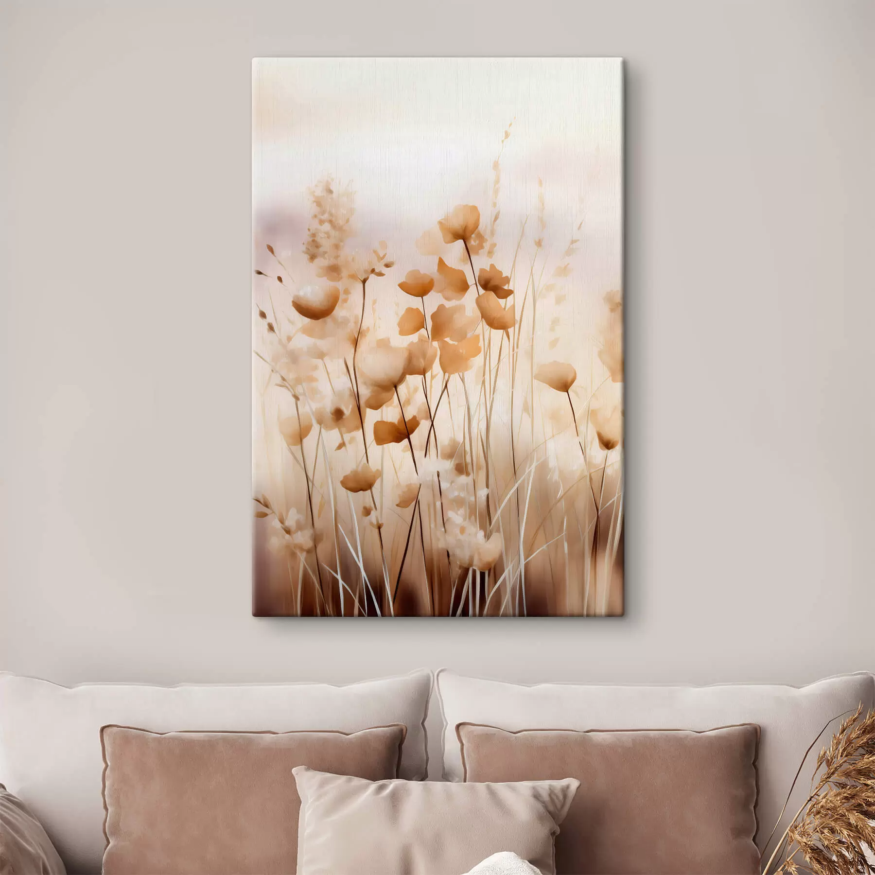  Schilderijen Abstracte wilde bloemen s44413