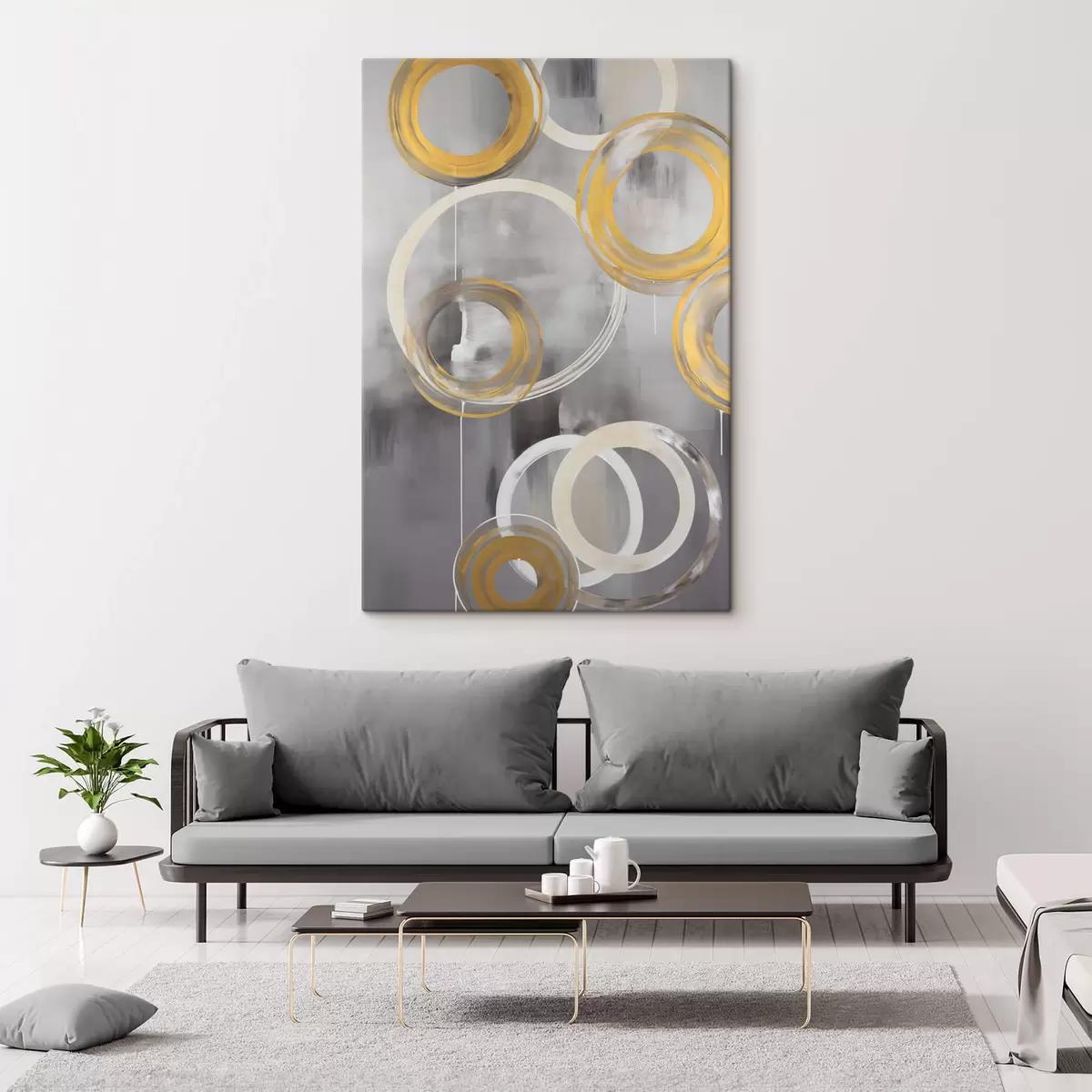  Peintures Abstraction avec des cercles s45132