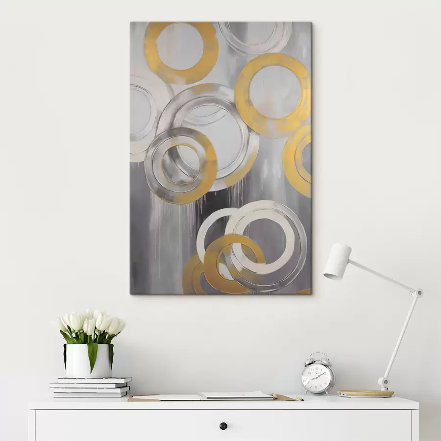  Peintures Abstraction avec des cercles s45133