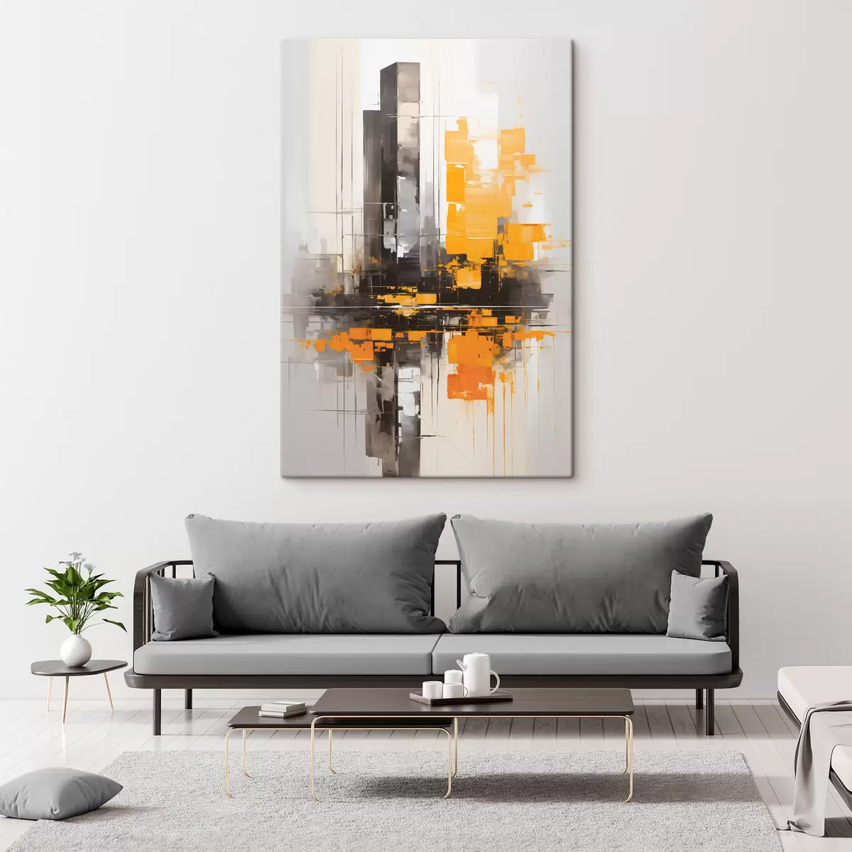  Schilderijen Abstractie met wolkenkrabbers s45162