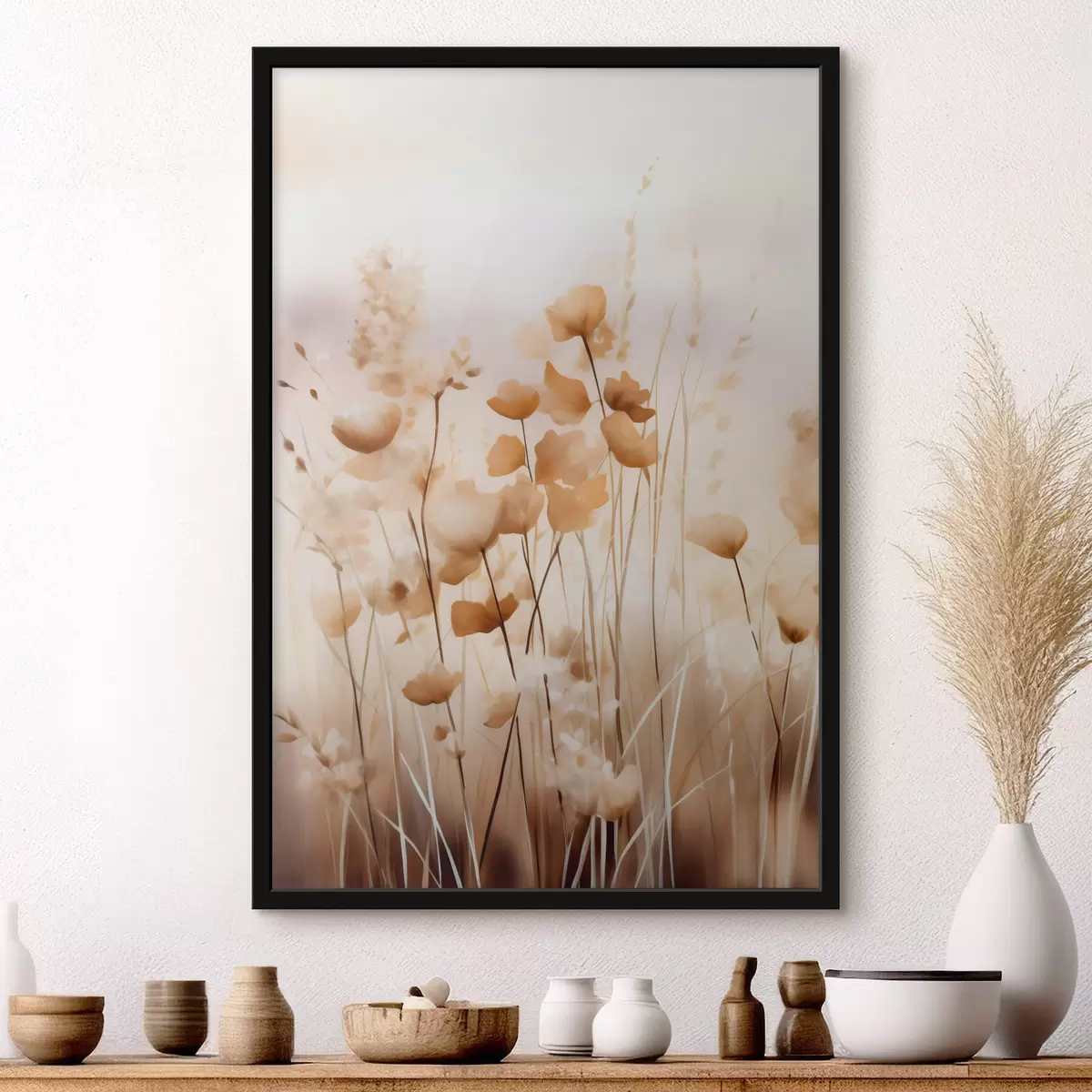 Affiche Fleurs sauvages abstraites f44413