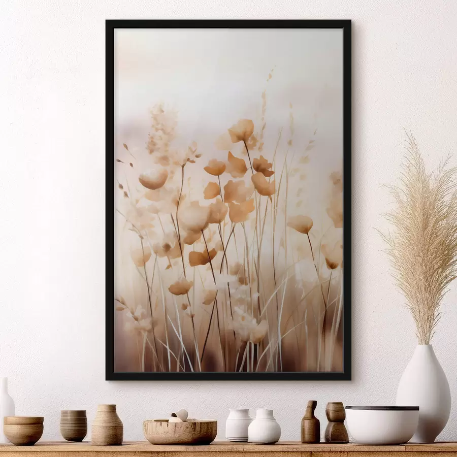 Papier peint photo Fleurs sauvages abstraites f44413
