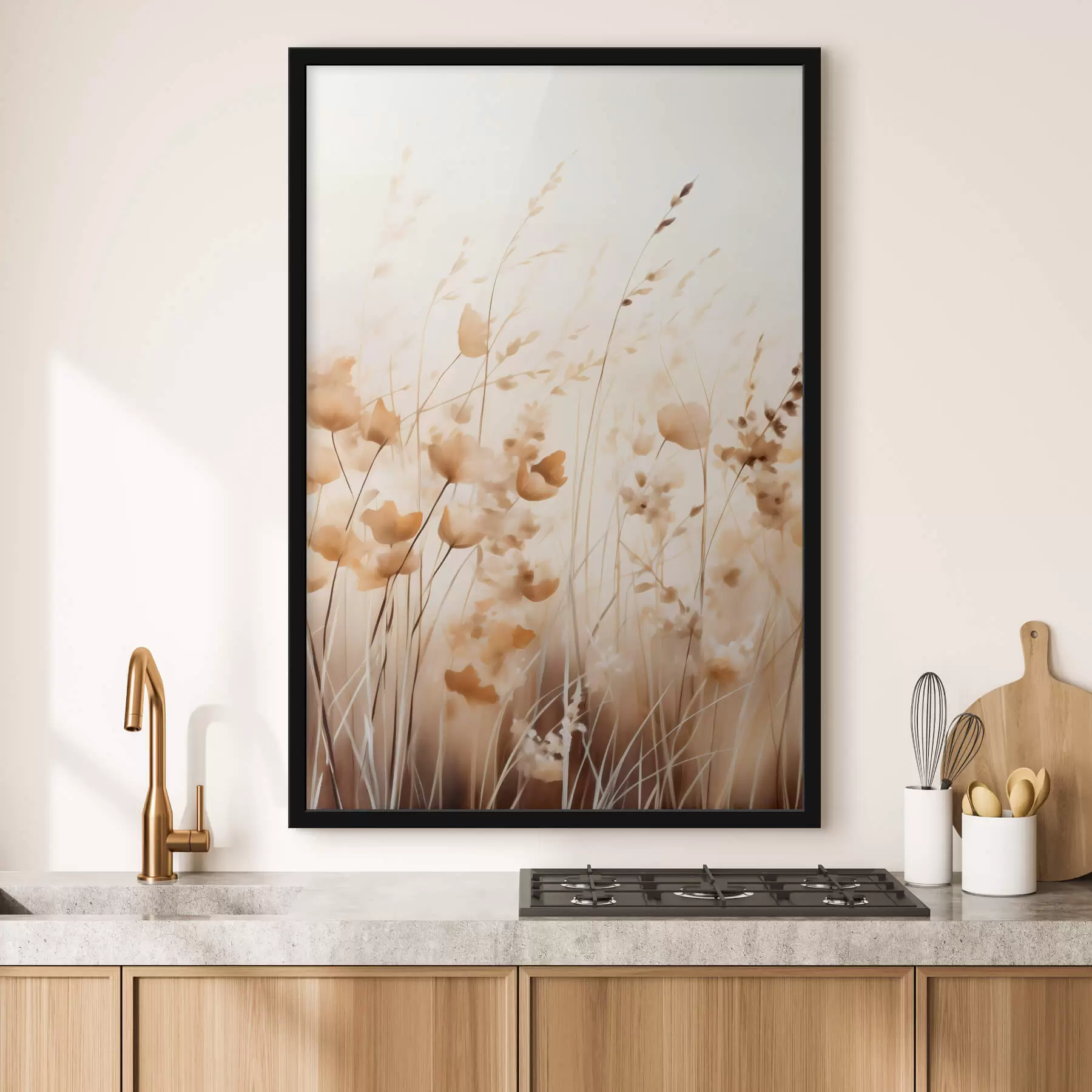 Fotobehang Abstracte wilde bloemen f45063