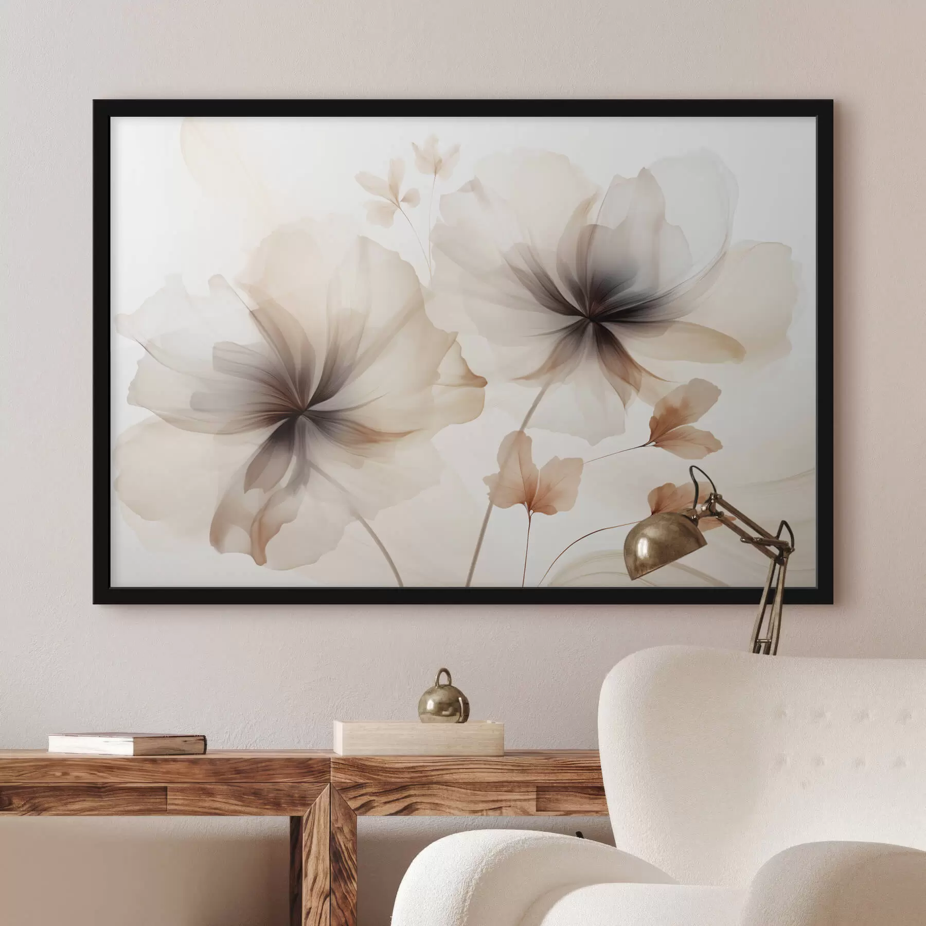 Fotobehang Abstracte bloemen f45065
