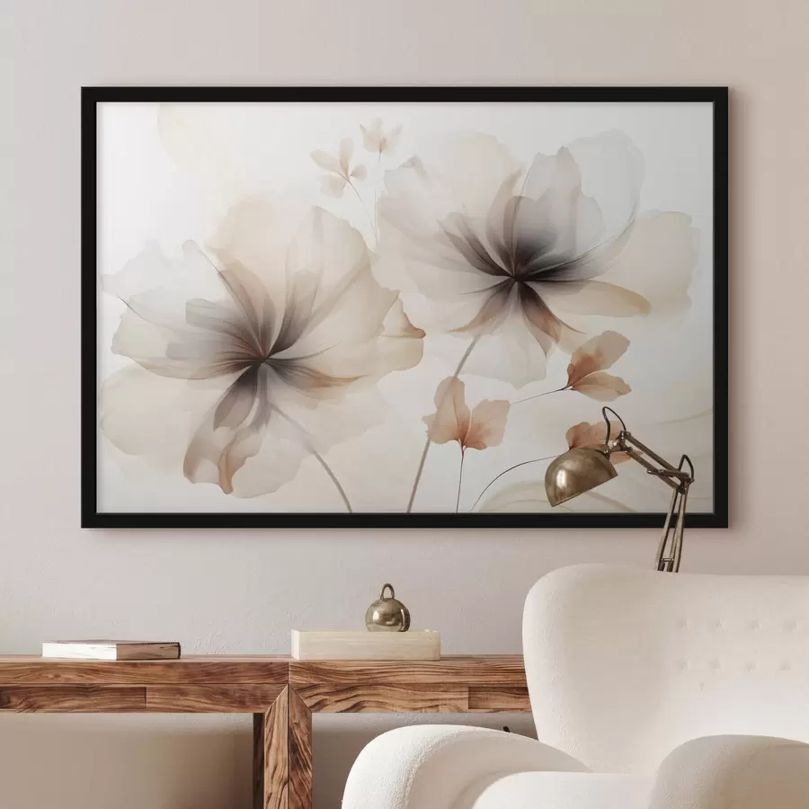 Fotobehang Abstracte bloemen f45065
