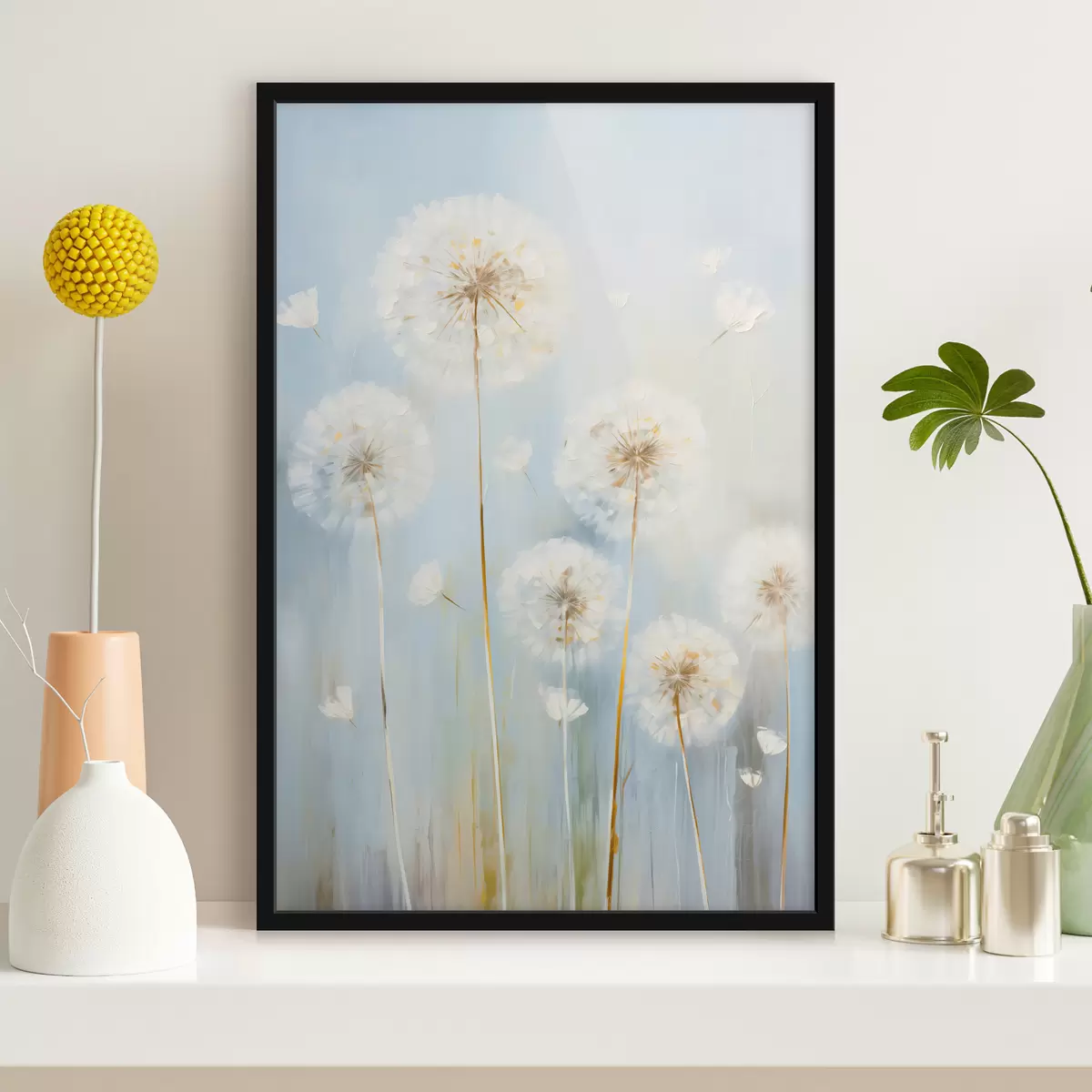 Poster Fijne paardenbloemen f45068