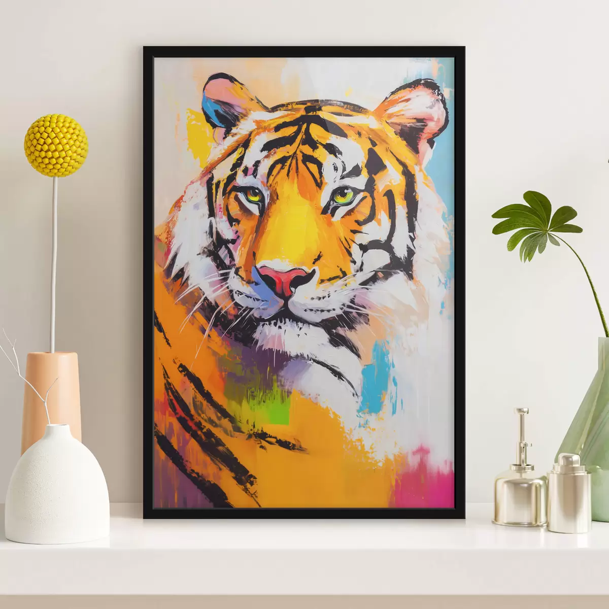 Poster Portret van een tijger f45069