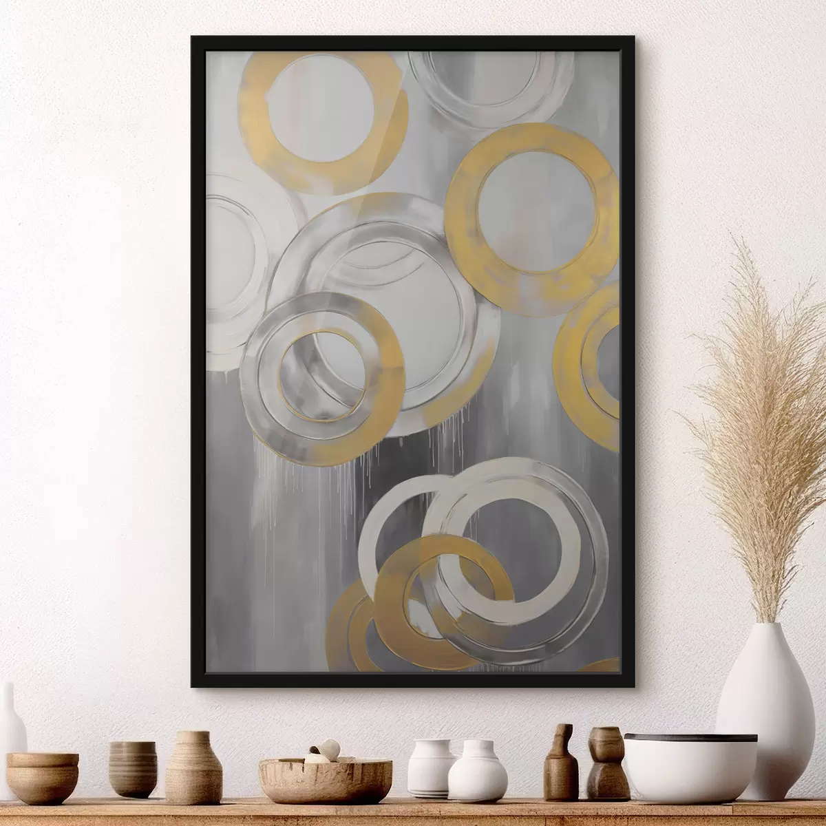 Affiche Abstraction avec des cercles f45133