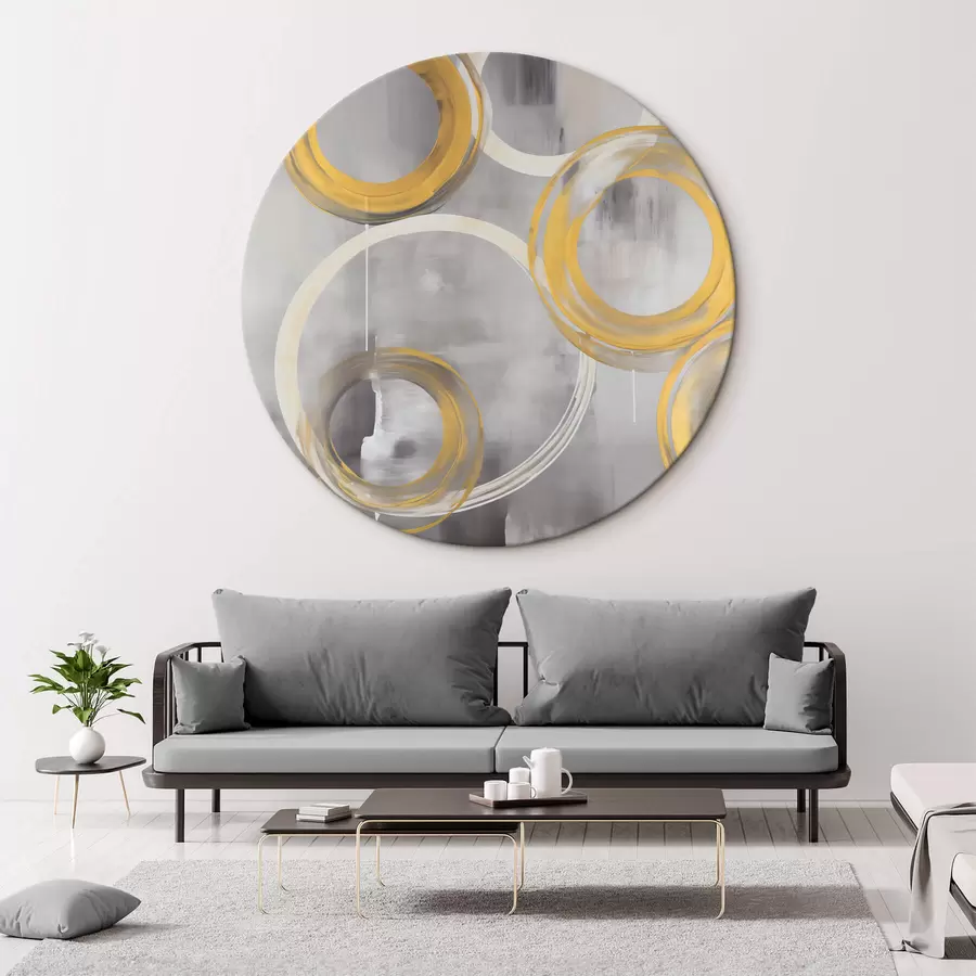  Peintures Abstraction avec des cercles r45132