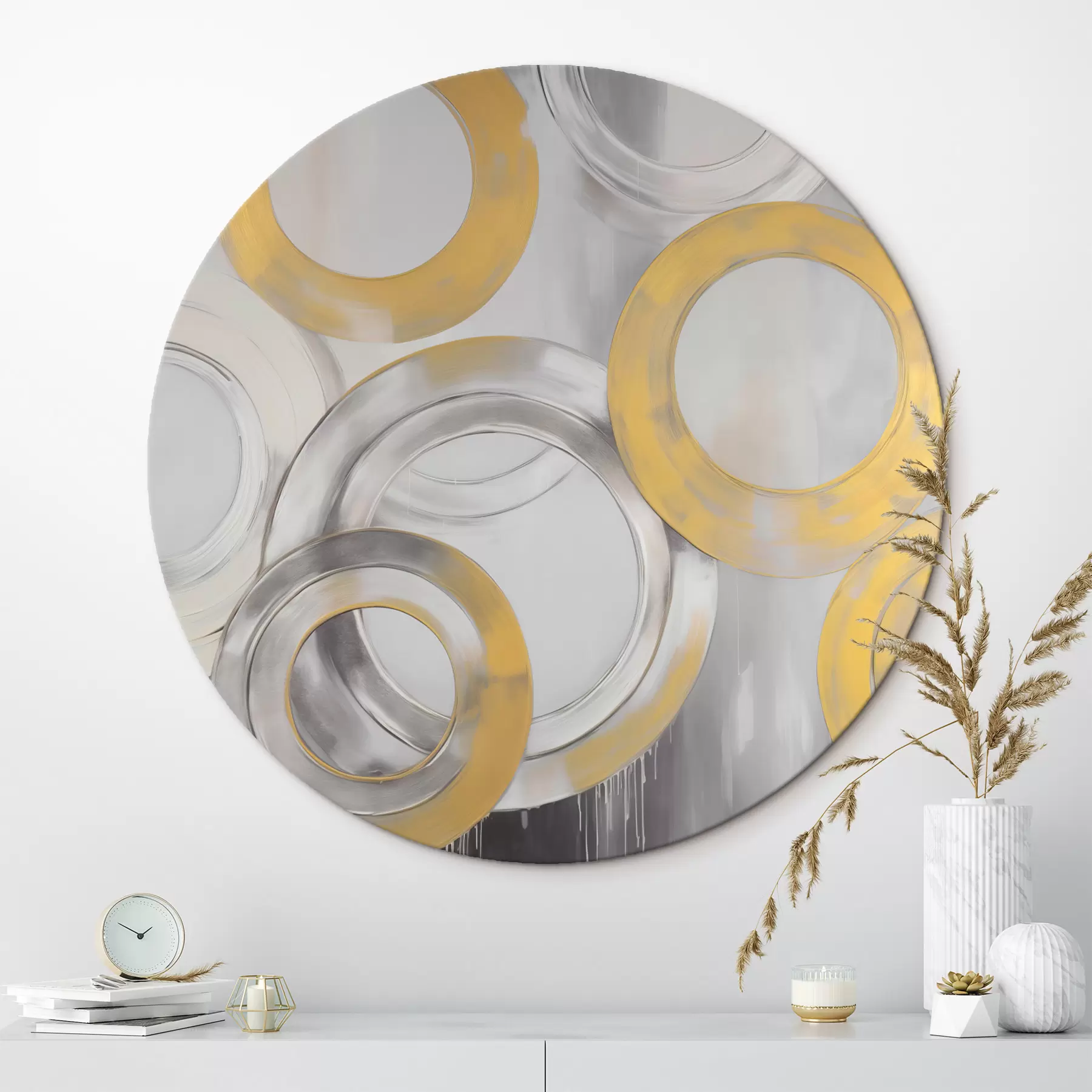  Schilderijen Abstractie met cirkels r45133