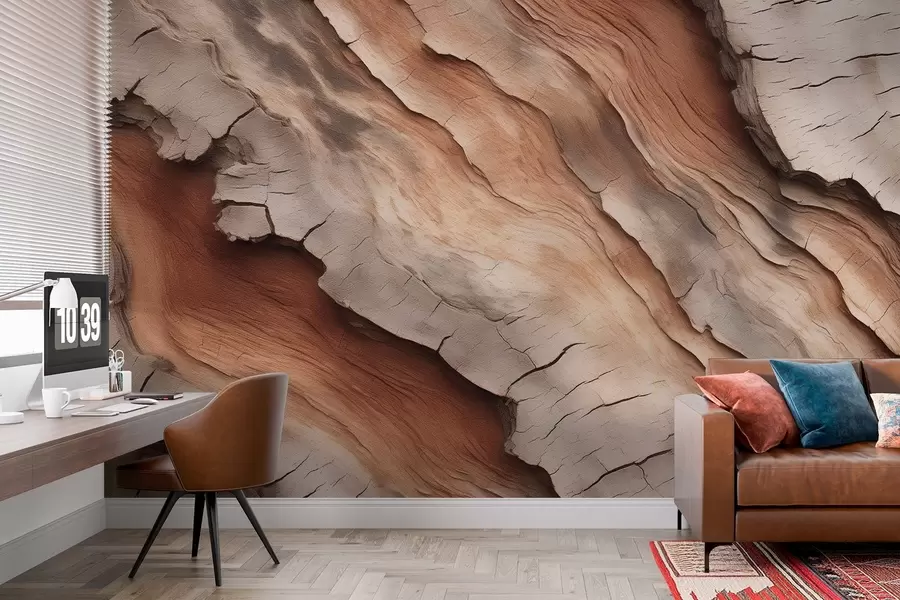 Papier peint photo Écorce d'arbre w04299