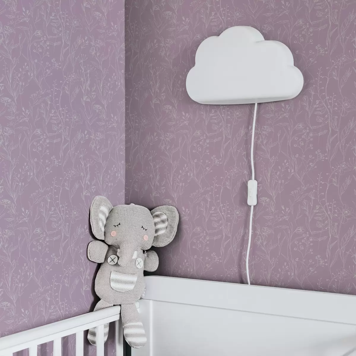 Behang Minimalistische wilde bloemen