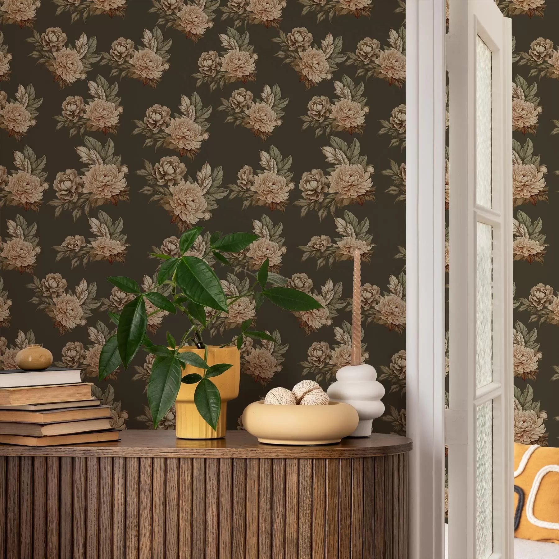 Fotobehang Retro Rozen a00419