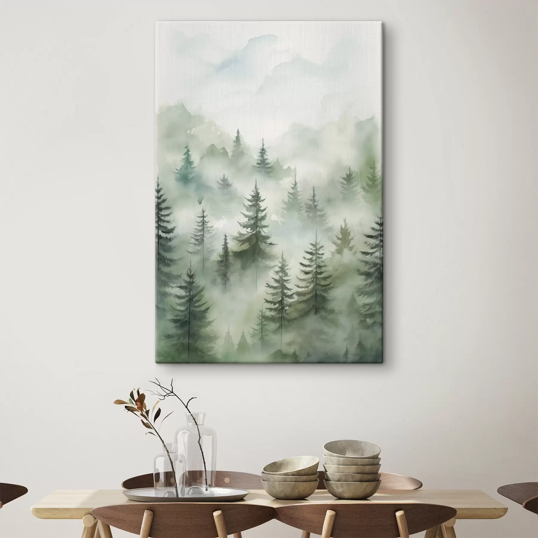  Schilderijen Bos in de mist s45207