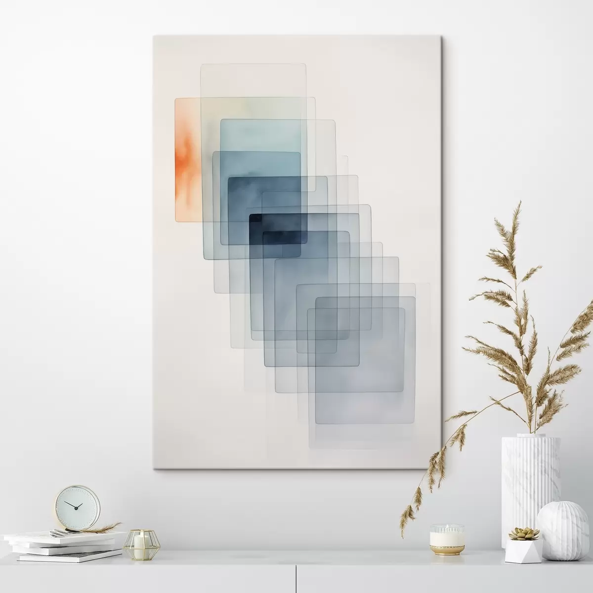  Peintures Abstraction géométrique minimaliste s45213