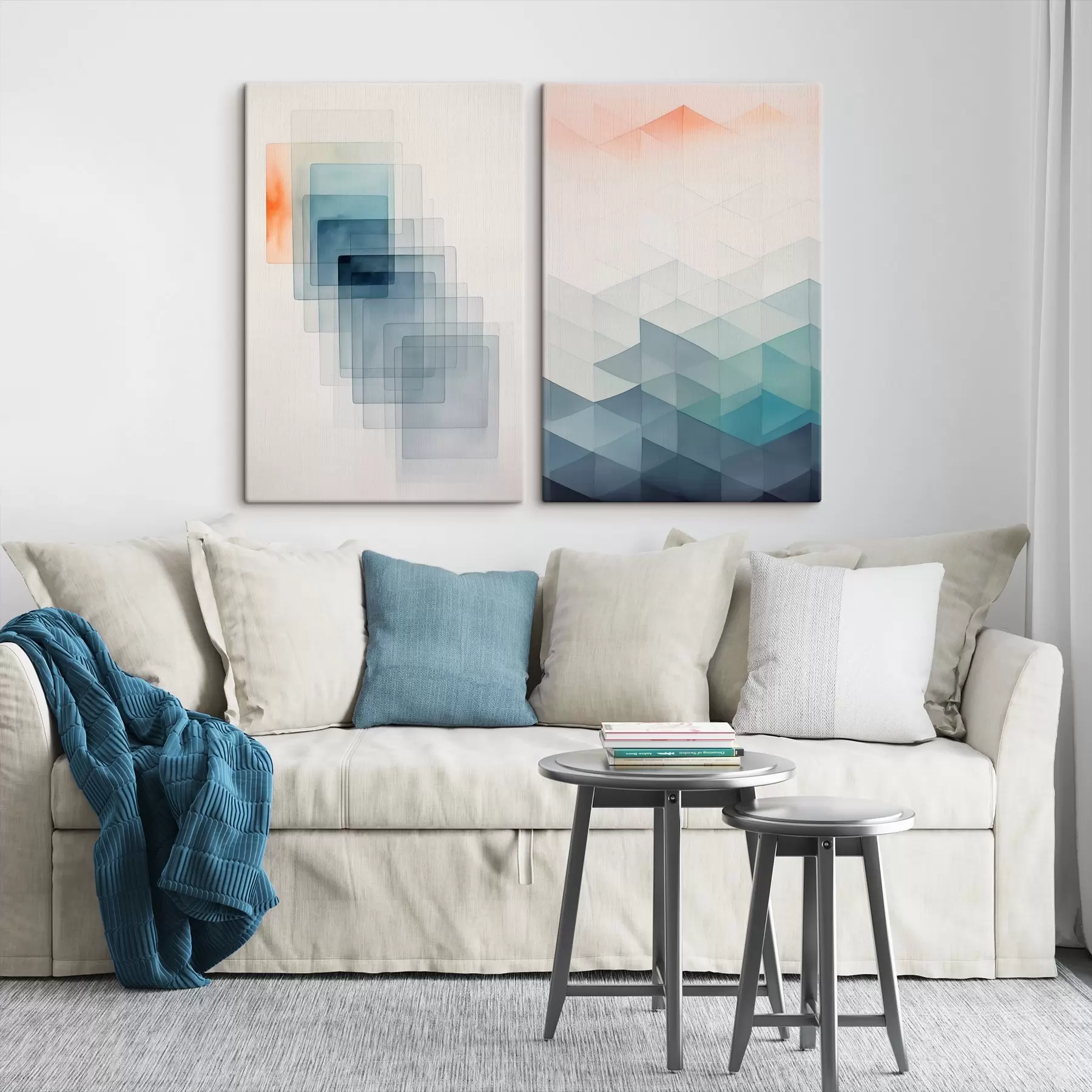  Peintures Abstraction géométrique moderne m00537