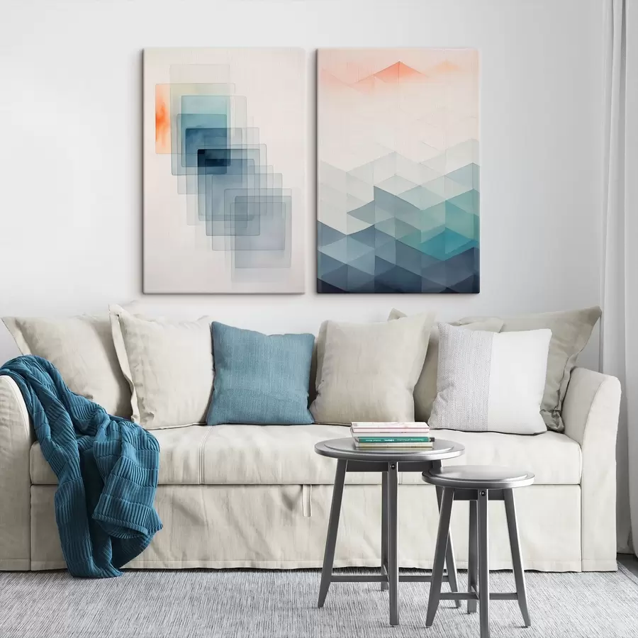  Schilderijen Moderne geometrische abstractie m00537