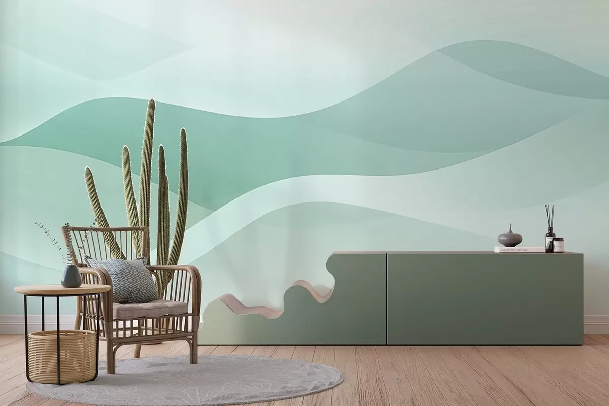 Fotobehang Abstracte golven w04288v1