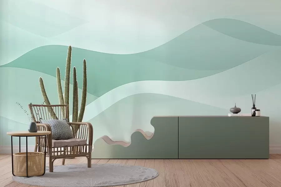 Fotobehang Abstracte golven w04288v1