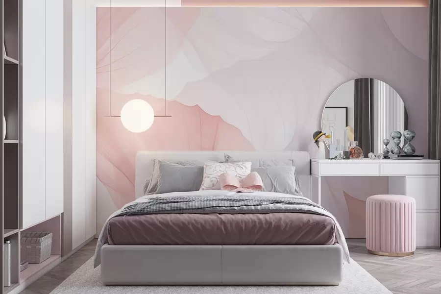 Fotobehang Transparante bloemblaadjes w04290v1