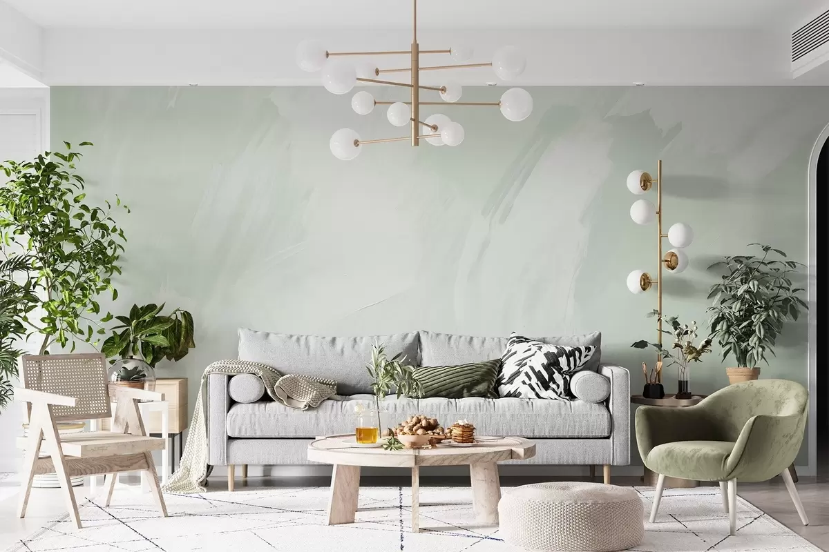 Papier peint photo Traits abstraits avec imitation d'une texture usée w04291v1