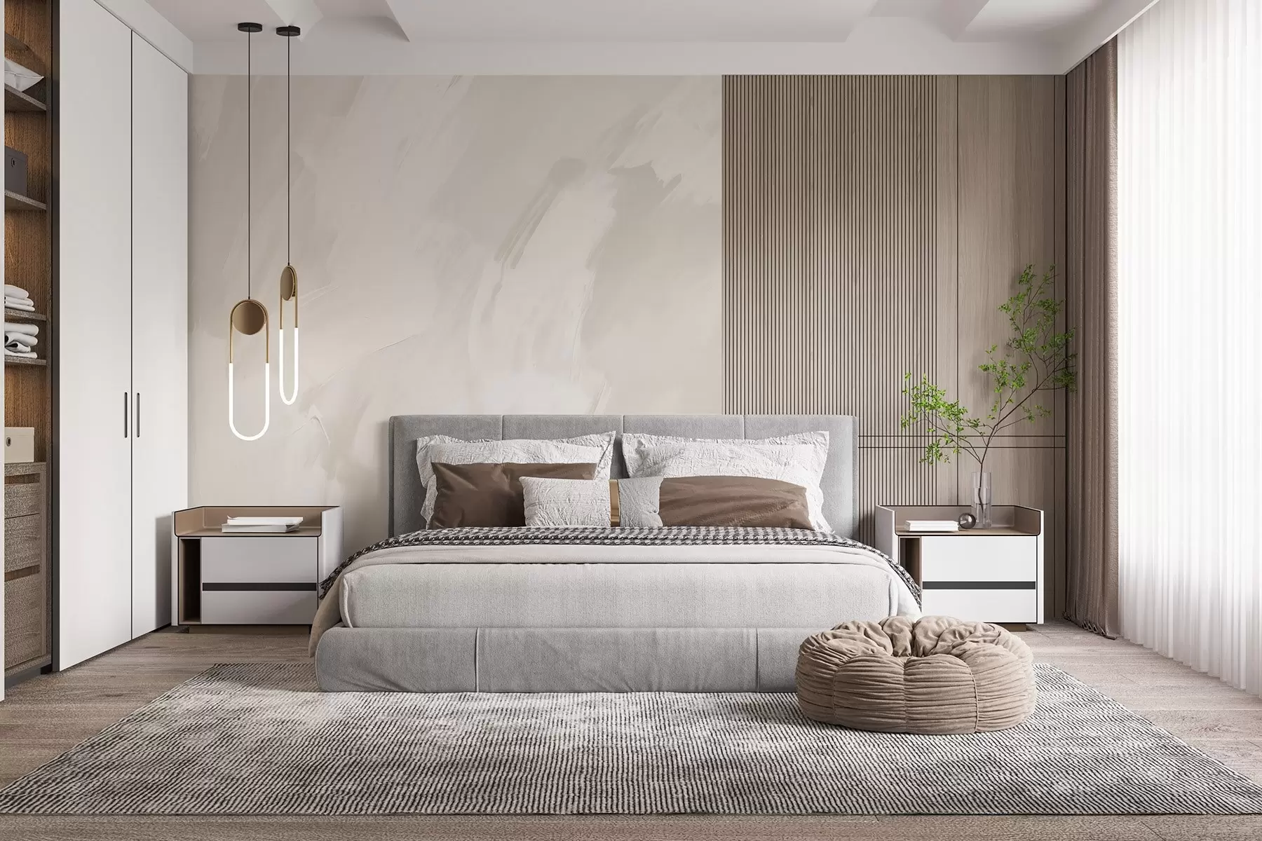 Fotobehang Abstracte streken met imitatie van een versleten textuur w04291v2