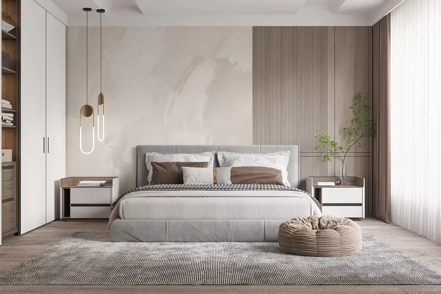 Fotobehang Abstracte streken met imitatie van een versleten textuur w04291v2