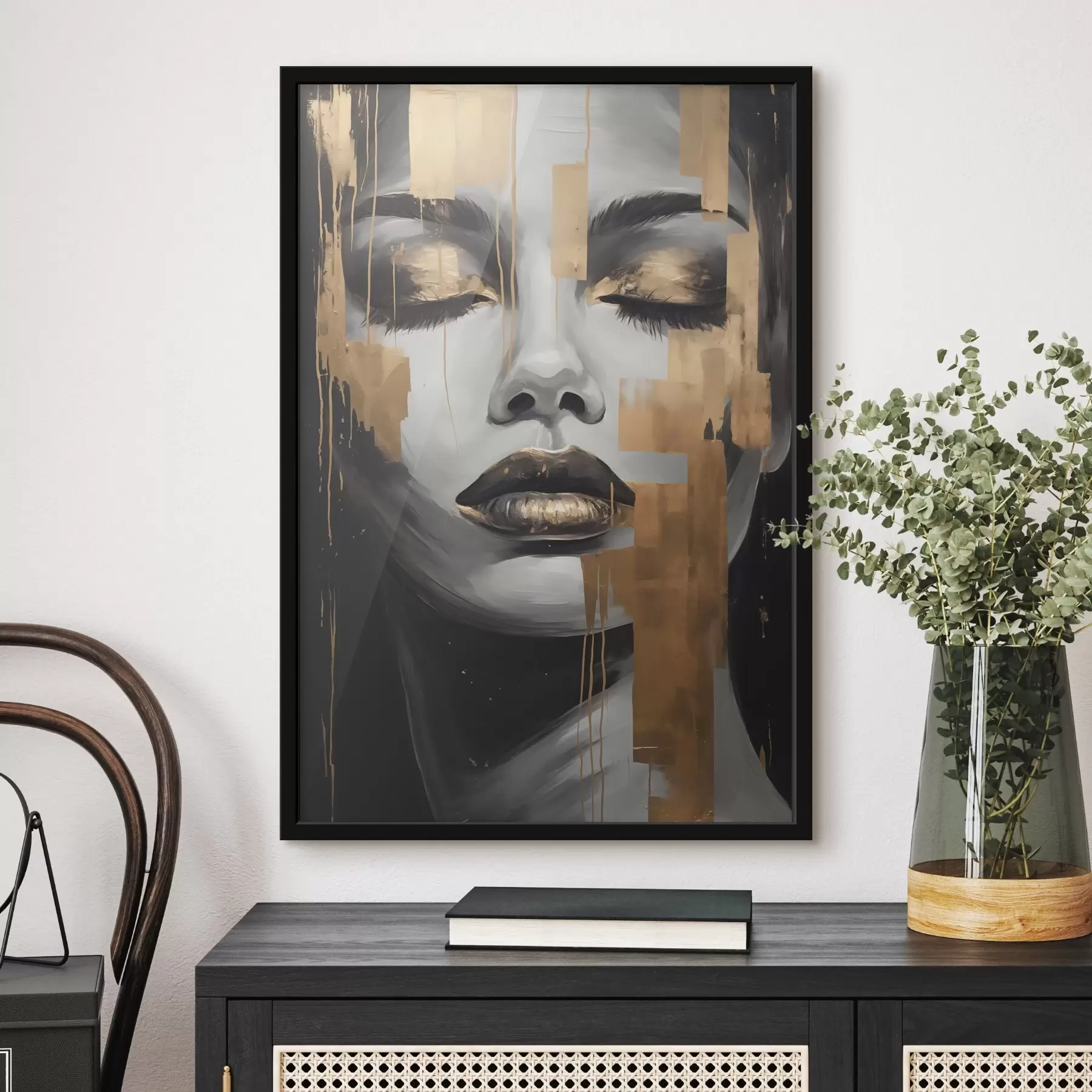 Fotobehang Grafisch gezicht f45226