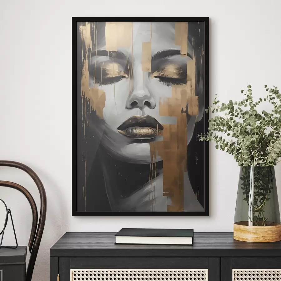 Papier peint photo Visage graphique f45226