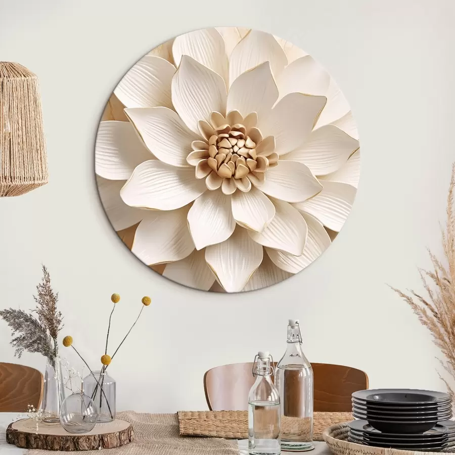  Schilderijen Volumetrische bloem r45224