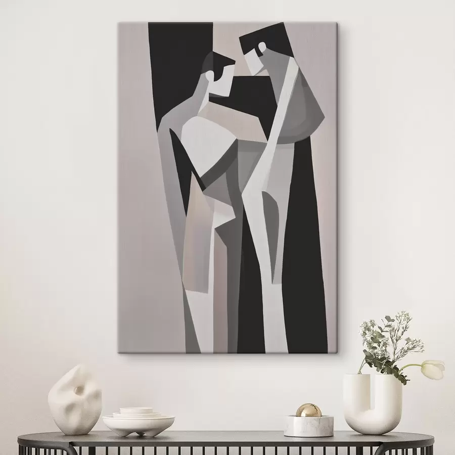  Peintures Composition d'un couple géométrique s45156