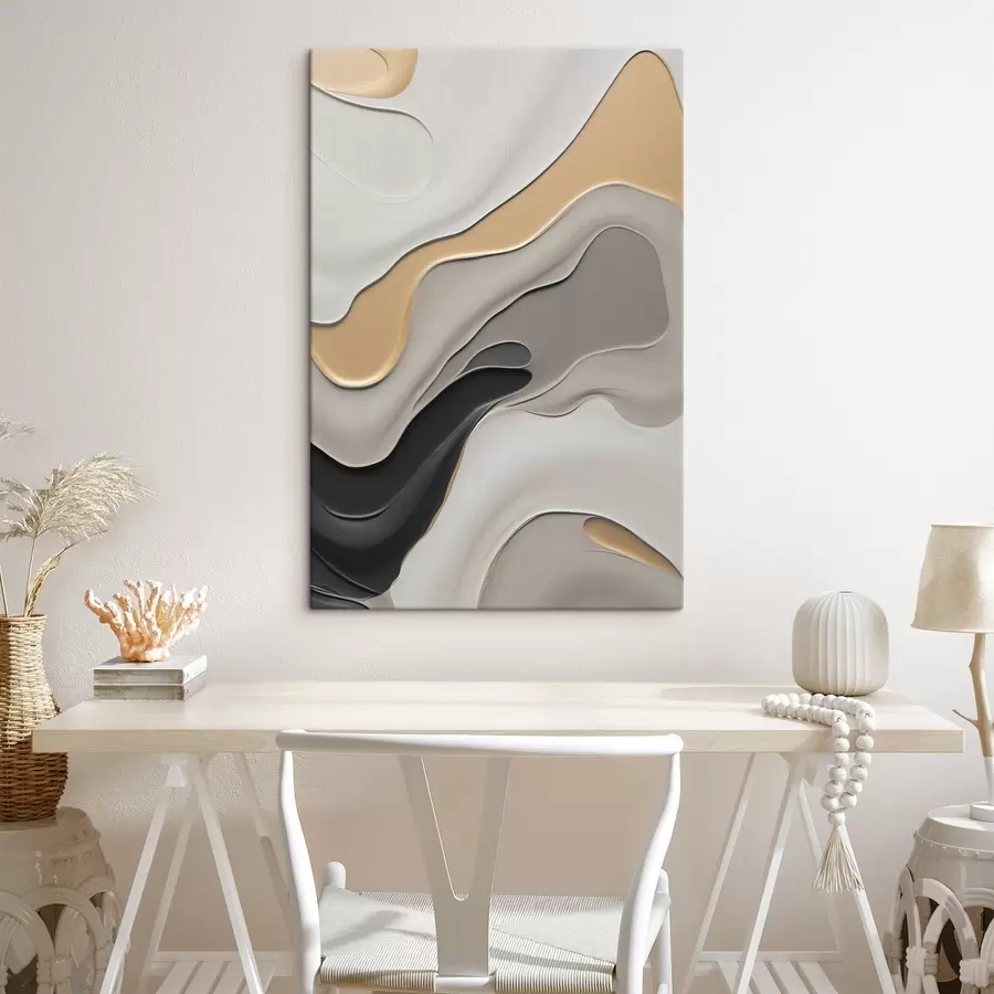  Schilderijen Abstracte elegante rondingen s45204