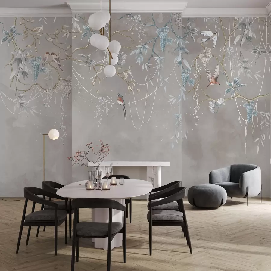 Fotobehang Zelfde onderwerp, maar met blauwe druiven w04302v1